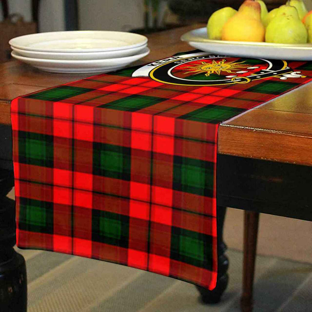 Clan Kerr Tartan Crest Table Runner Cotton FN36 Kerr Tartan Tartan Table Runner   