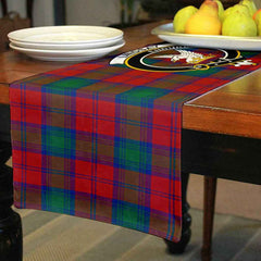 Clan Lindsay Tartan Crest Table Runner Cotton AH43 Lindsay Tartan Tartan Table Runner   