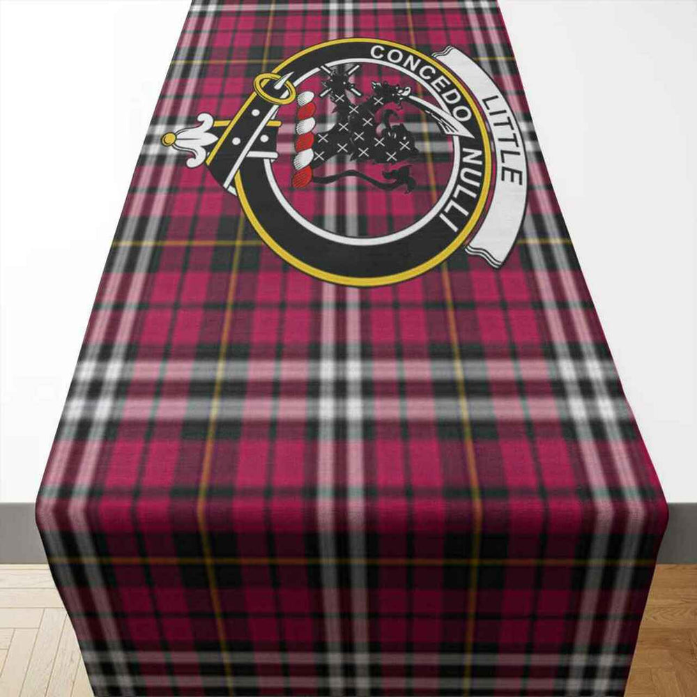 Clan Little Tartan Crest Table Runner Cotton IH65 Little Tartan Tartan Table Runner   