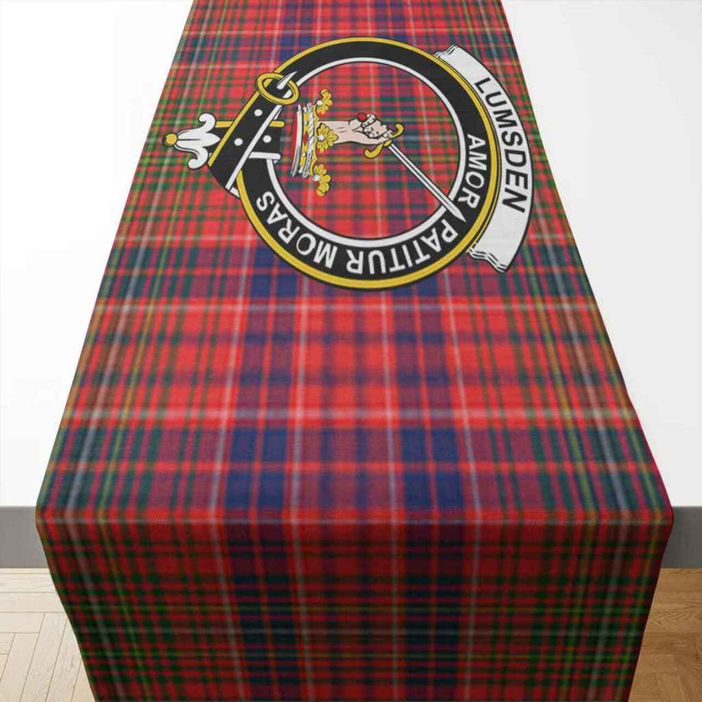 Clan Lumsden Tartan Crest Table Runner Cotton CF26 Lumsden Tartan Tartan Table Runner   