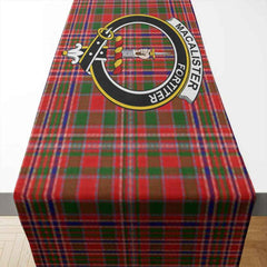 Clan MacAlister Tartan Crest Table Runner Cotton ID90 MacAlister Tartan Tartan Table Runner   