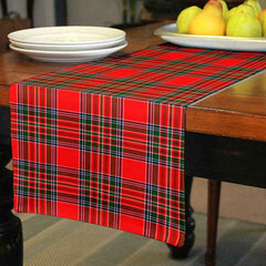 Clan MacBean Modern Tartan Table Runner Cotton WJ48 MacBean Modern Tartan Tartan Table Runner   