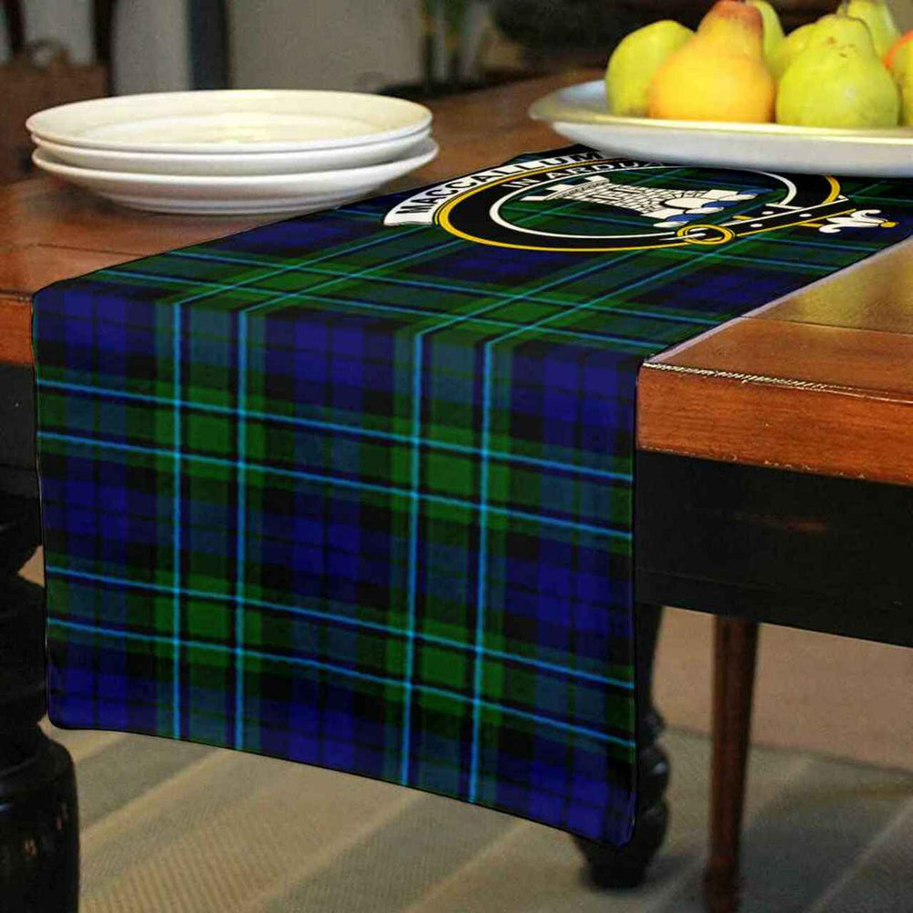 Clan MacCallum Tartan Crest Table Runner Cotton XK36 MacCallum Tartan Tartan Table Runner   
