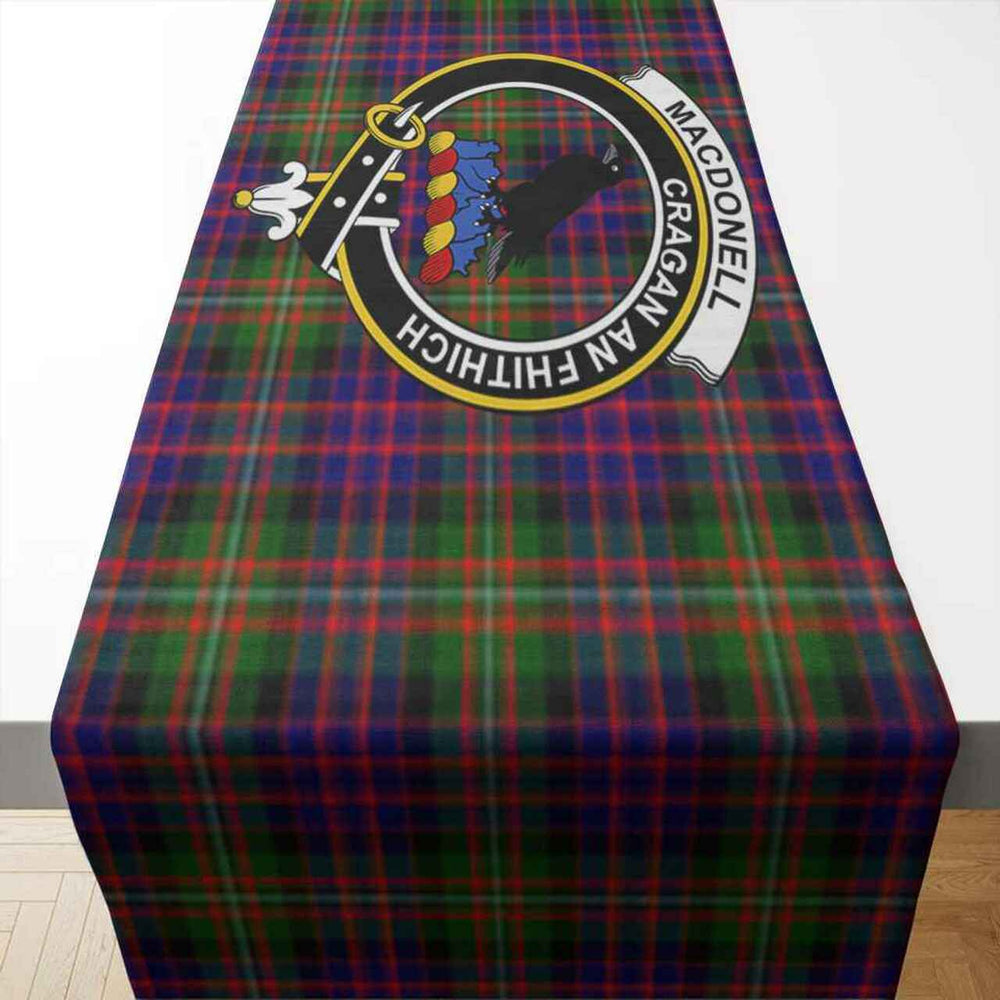 Clan MacDonell of Glengarry Tartan Crest Table Runner Cotton YQ40 MacDonell of Glengarry Tartan Tartan Table Runner   