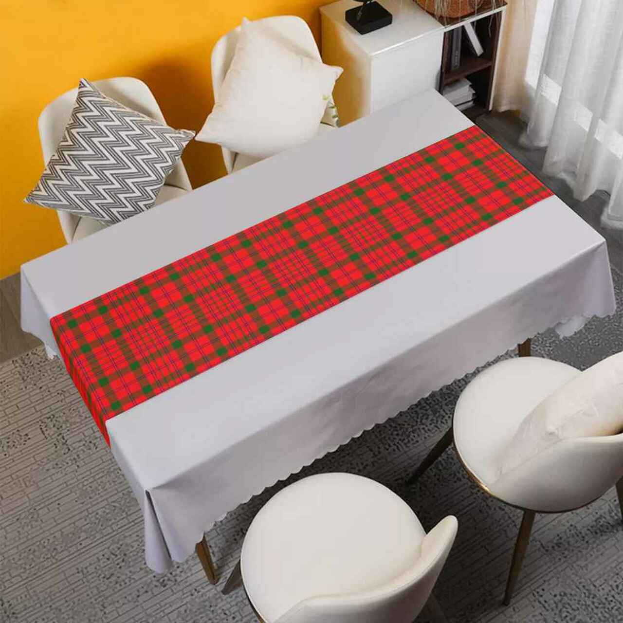 Clan MacDonnell of Keppoch Modern Tartan Table Runner Cotton FR75 MacDonnell of Keppoch Modern Tartan Tartan Table Runner   