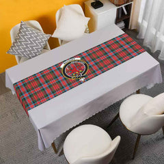 Clan MacDuff Tartan Crest Table Runner Cotton BG21 MacDuff Tartan Tartan Table Runner   
