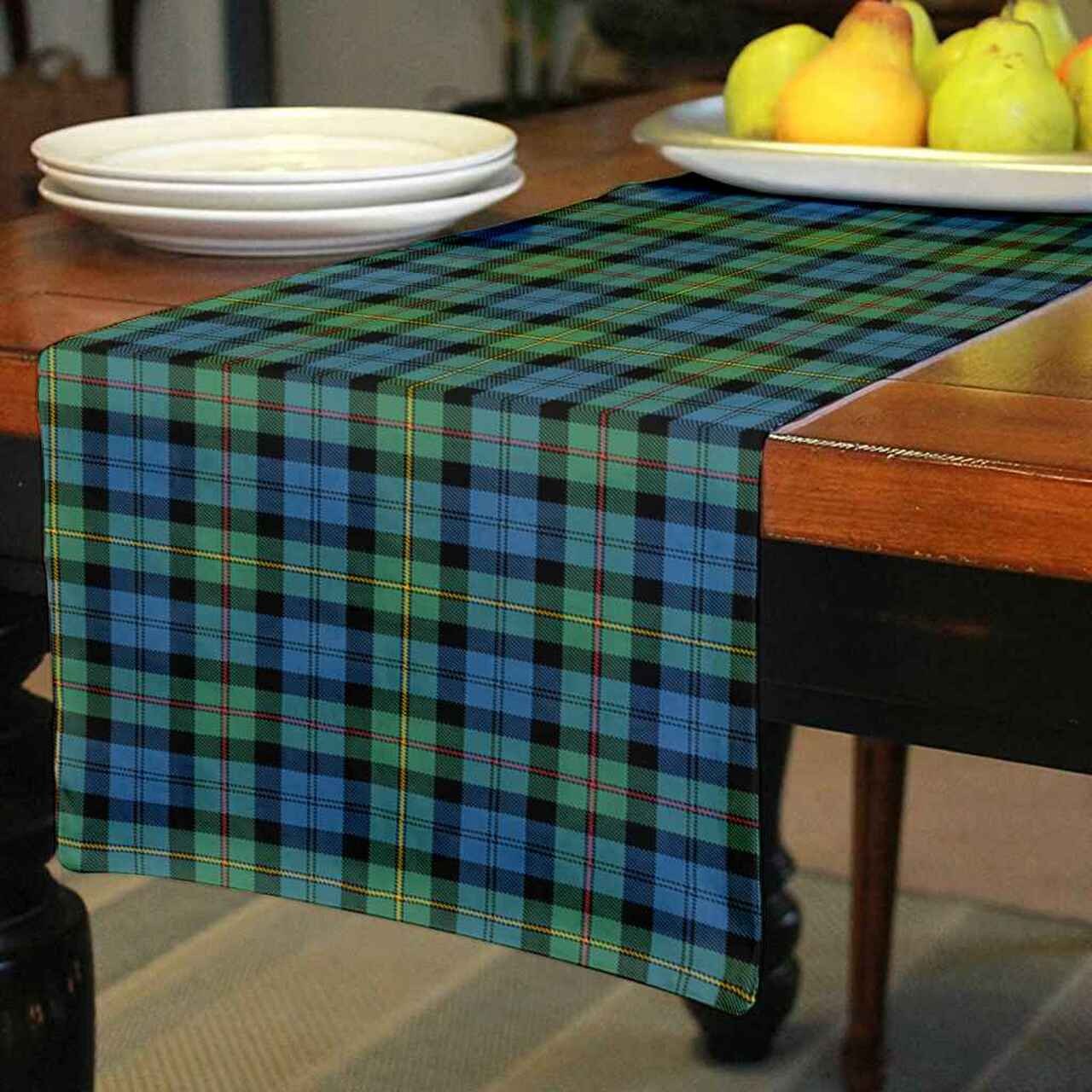 Clan MacEwen Ancient Tartan Table Runner Cotton HH55 MacEwen Ancient Tartan Tartan Table Runner   