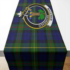 Clan MacEwen Tartan Crest Table Runner Cotton WO97 MacEwen Tartan Tartan Table Runner   