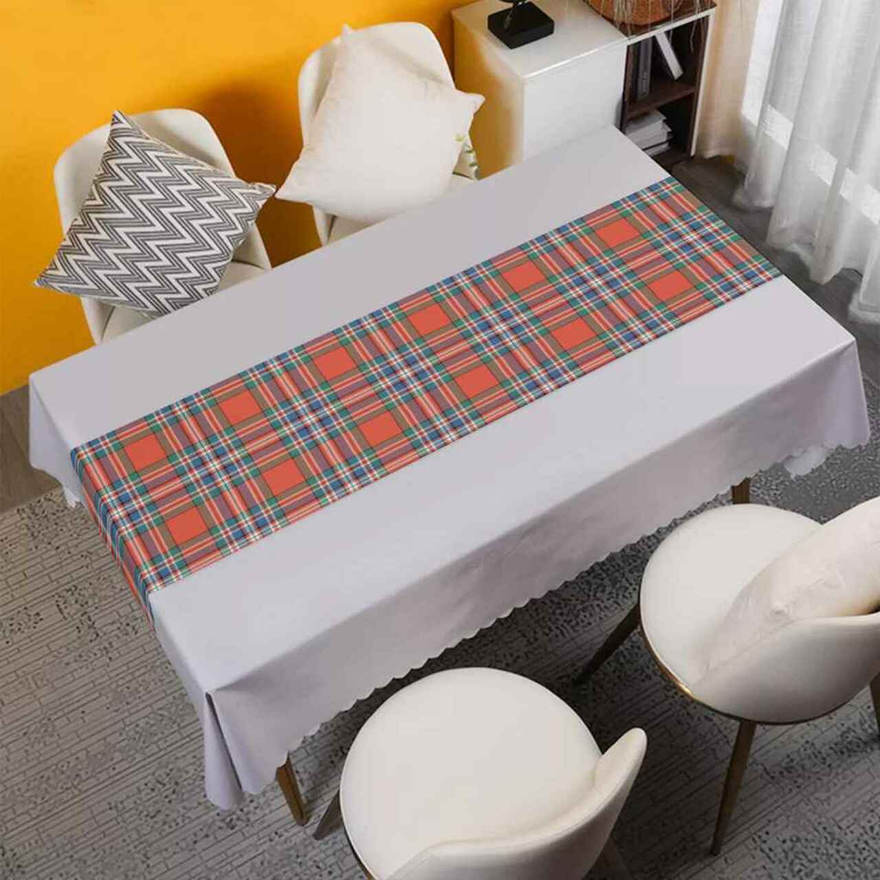 Clan MacFarlane Ancient Tartan Table Runner Cotton MQ99 MacFarlane Ancient Tartan Tartan Table Runner   