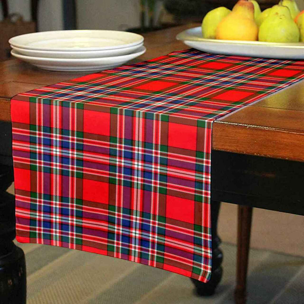 Clan MacFarlane Modern Tartan Table Runner Cotton JL90 MacFarlane Modern Tartan Tartan Table Runner   