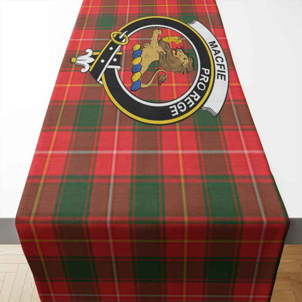 Clan MacFie (of Dreghorn) Tartan Crest Table Runner Cotton CG67 MacFie (of Dreghorn) Tartan Tartan Table Runner   