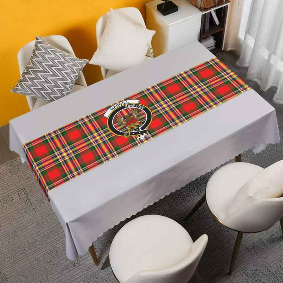 Clan MacGill (Makgill) Tartan Crest Table Runner Cotton FE92 MacGill (Makgill) Tartan Tartan Table Runner   