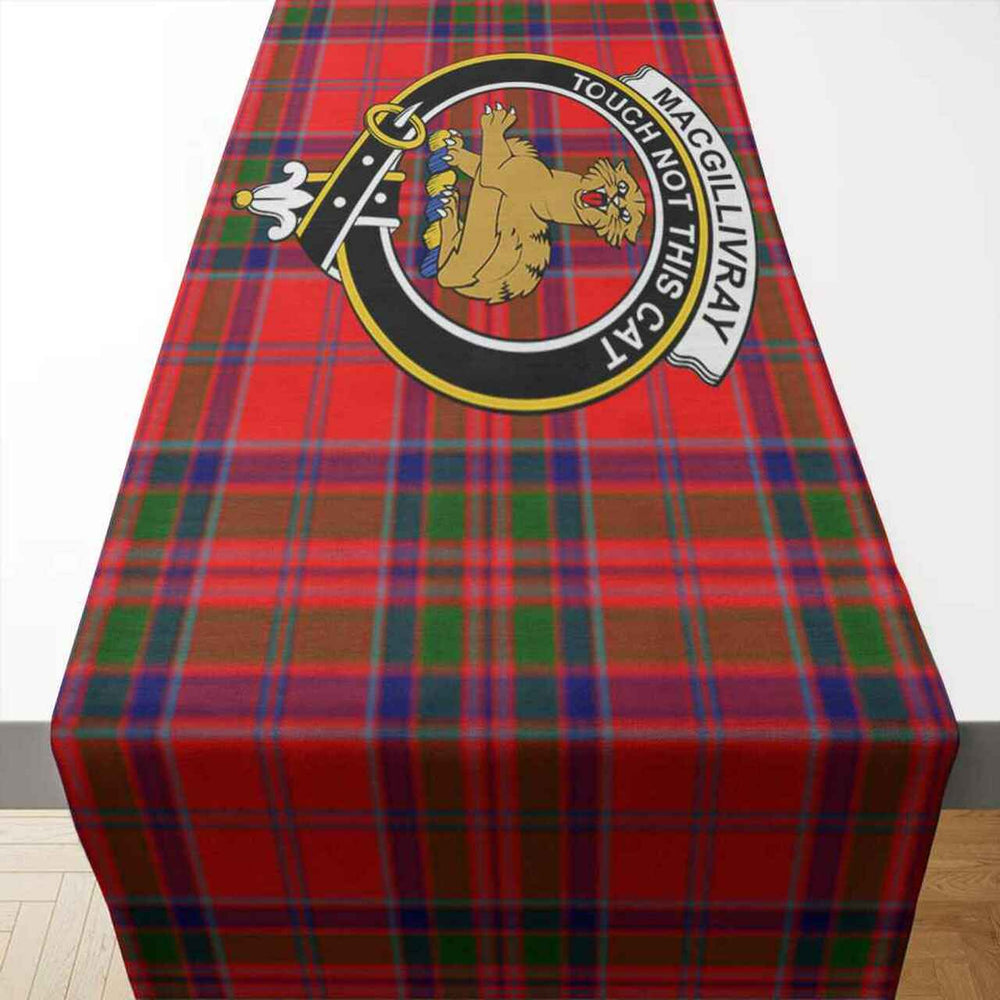 Clan MacGillivray Tartan Crest Table Runner Cotton QC76 MacGillivray Tartan Tartan Table Runner   