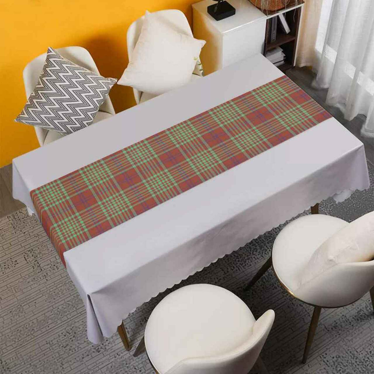 Clan MacGillivray Hunting Ancient Tartan Table Runner Cotton DA84 MacGillivray Hunting Ancient Tartan Tartan Table Runner   