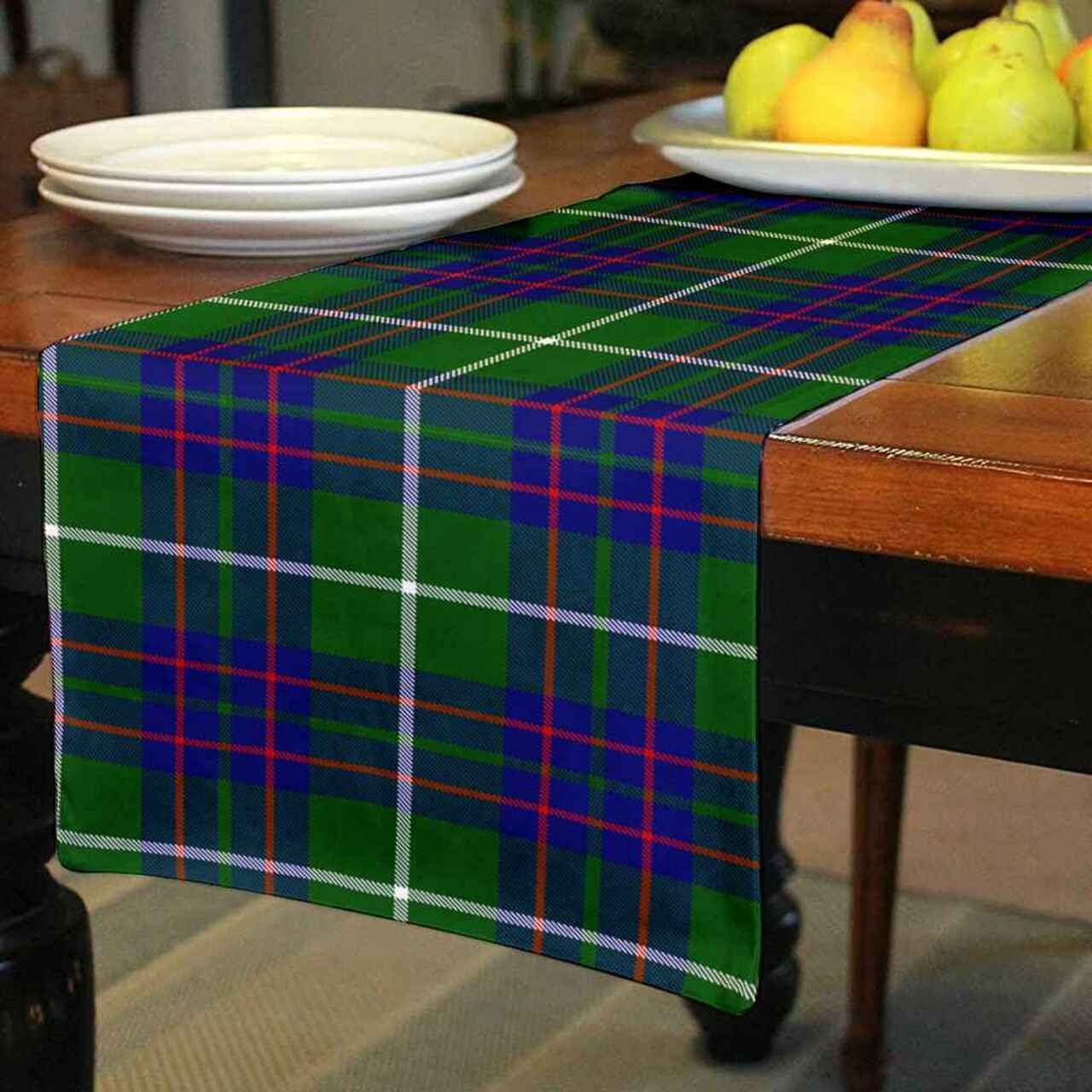 Clan MacIntyre Hunting Modern Tartan Table Runner Cotton RG59 MacIntyre Hunting Modern Tartan Tartan Table Runner   