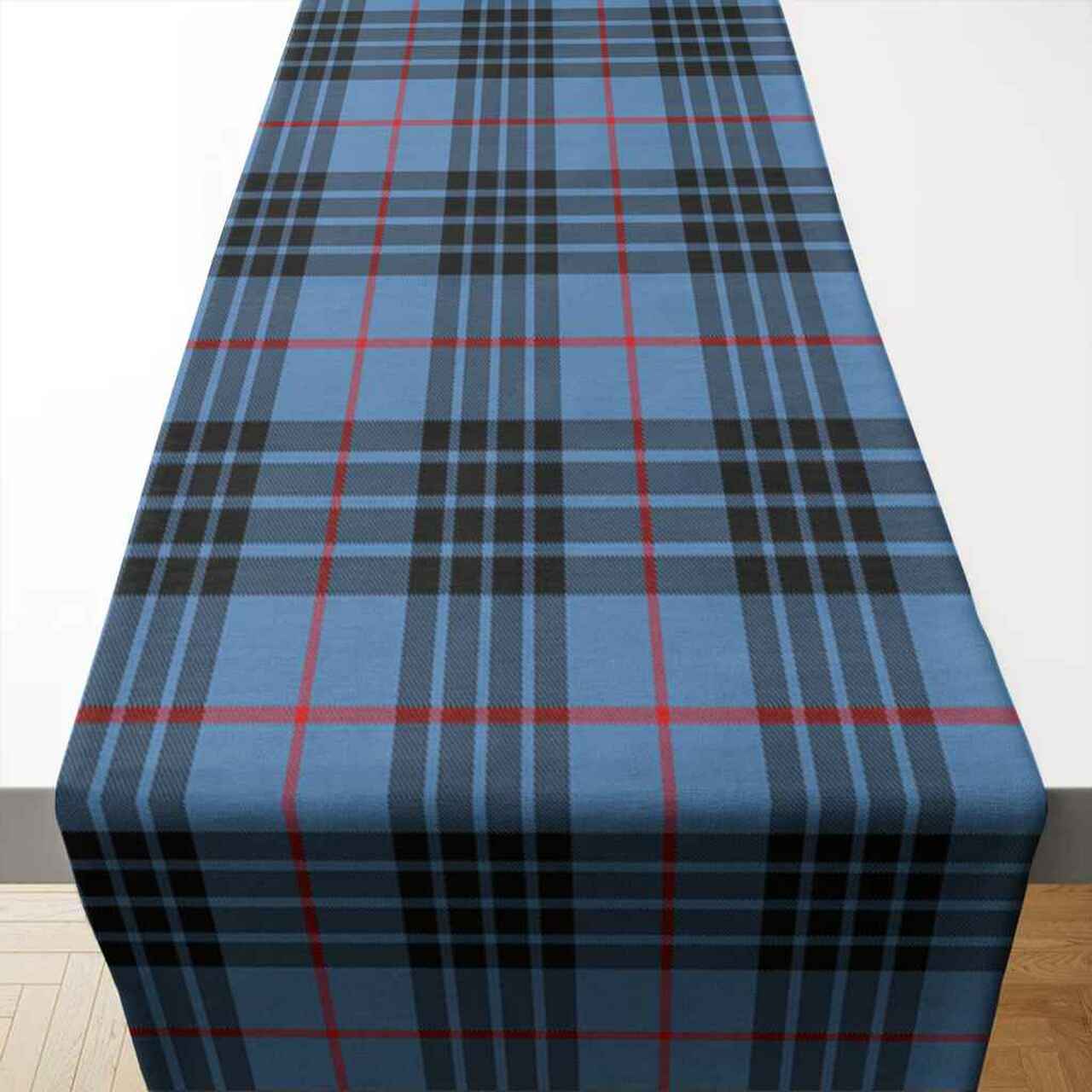 Clan MacKay Blue Tartan Table Runner Cotton PJ52 MacKay Blue Tartan Tartan Table Runner   