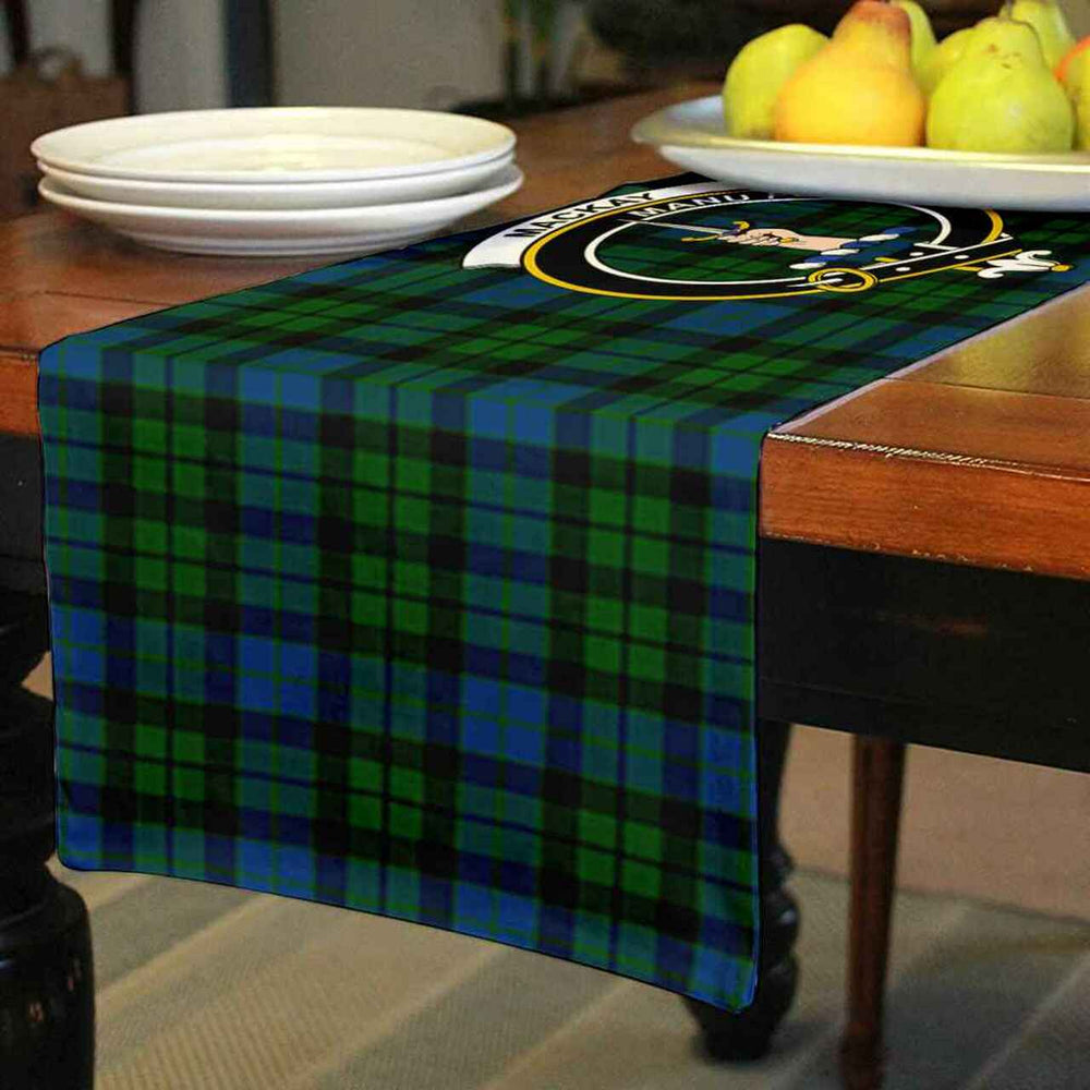 Clan MacKay Tartan Crest Table Runner Cotton BQ88 MacKay Tartan Tartan Table Runner   
