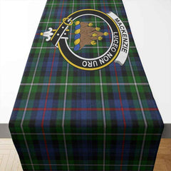 Clan MacKenzie Tartan Crest Table Runner Cotton RS21 MacKenzie Tartan Tartan Table Runner   