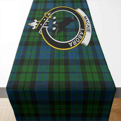 Clan MacKie Tartan Crest Table Runner Cotton MK93 MacKie Tartan Tartan Table Runner   