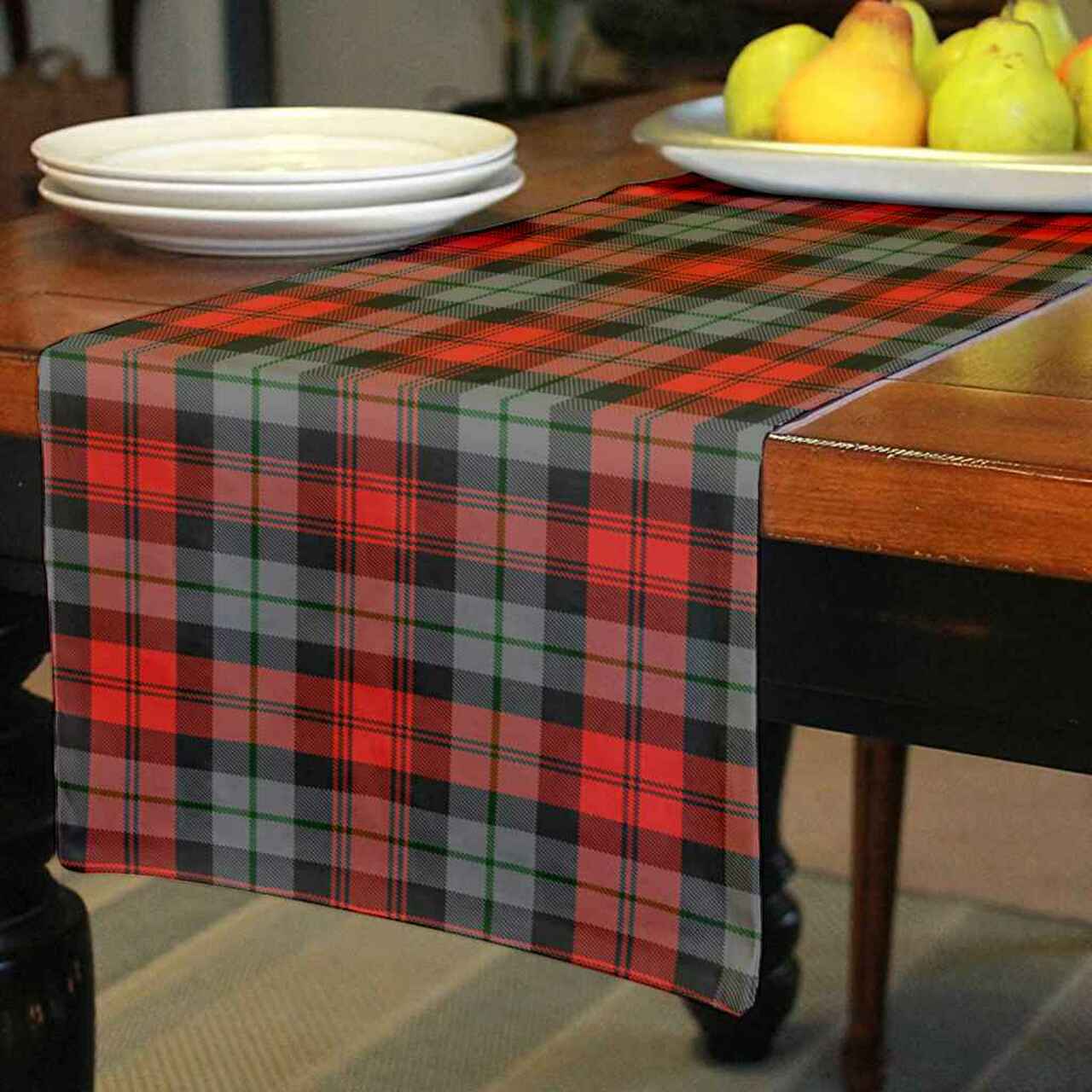 Clan MacLachlan Weathered Tartan Table Runner Cotton MM80 MacLachlan Weathered Tartan Tartan Table Runner   