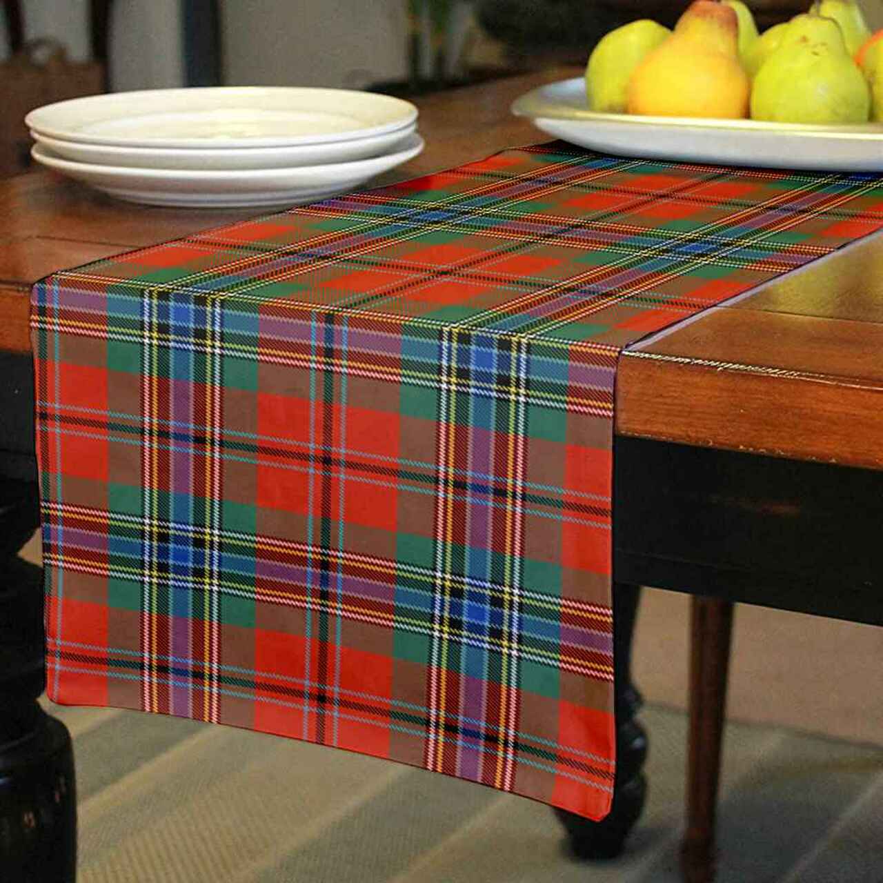 Clan MacLean of Duart Ancient Tartan Table Runner Cotton PY83 MacLean of Duart Ancient Tartan Tartan Table Runner   