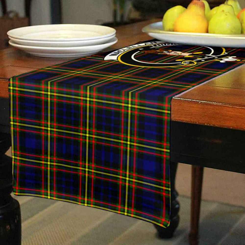 Clan MacLellan Tartan Crest Table Runner Cotton JE41 MacLellan Tartan Tartan Table Runner   