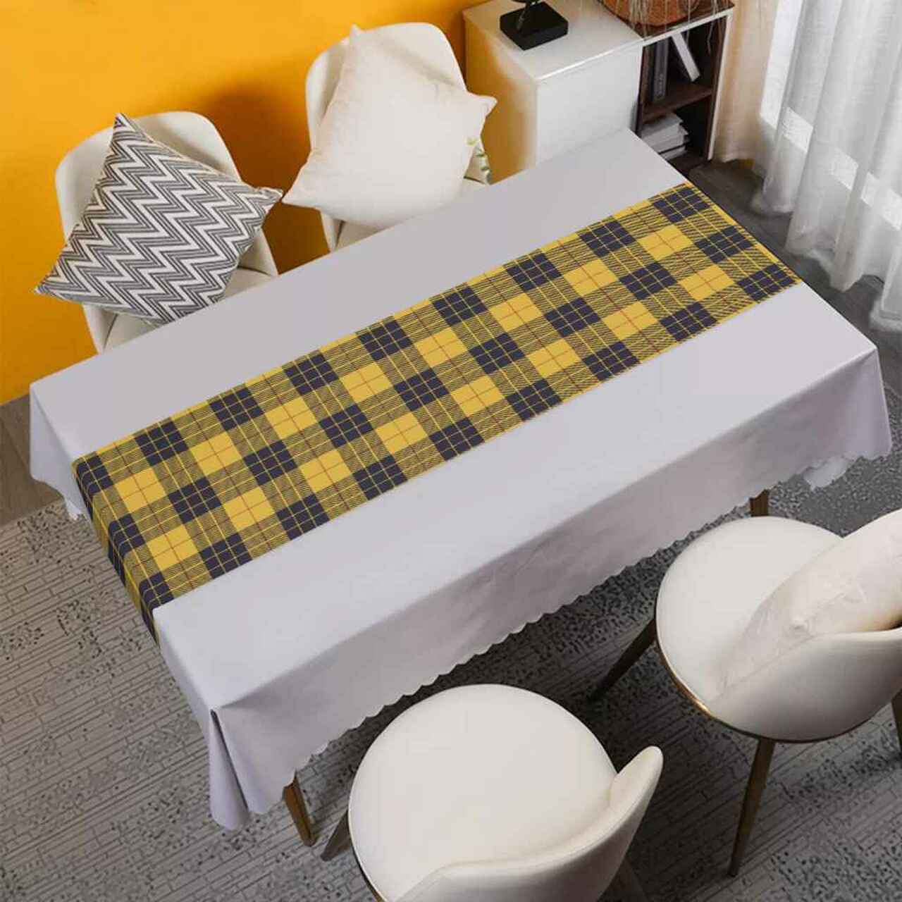 Clan MacLeod of Lewis Ancient Tartan Table Runner Cotton MN71 MacLeod of Lewis Ancient Tartan Tartan Table Runner   