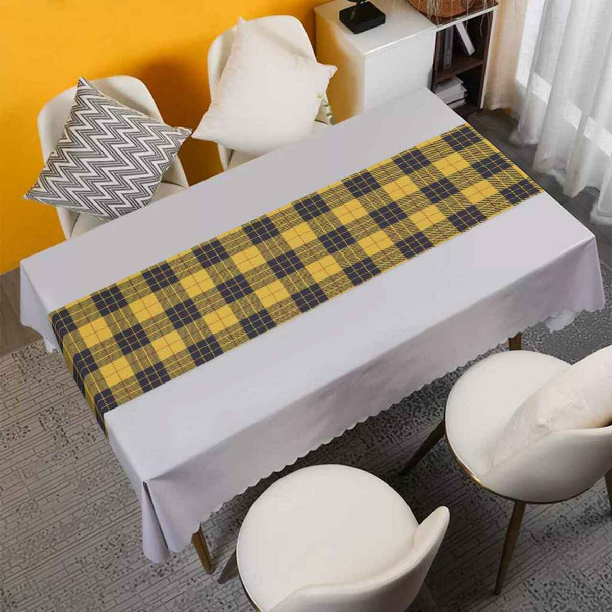 Clan MacLeod of Lewis Ancient Tartan Table Runner Cotton MN71 MacLeod of Lewis Ancient Tartan Tartan Table Runner   