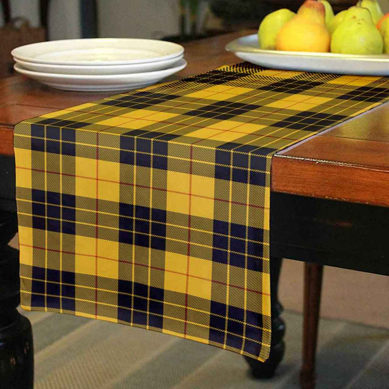 Clan MacLeod of Lewis Ancient Tartan Table Runner Cotton MN71 MacLeod of Lewis Ancient Tartan Tartan Table Runner   