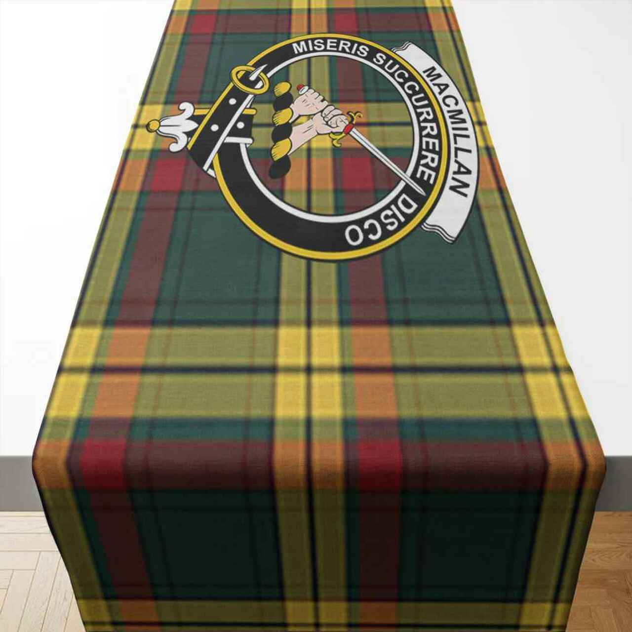 Clan Clan MacMillan Tartan Crest Table Runner Cotton TX46 MacMillan Tartan Tartan Table Runner   