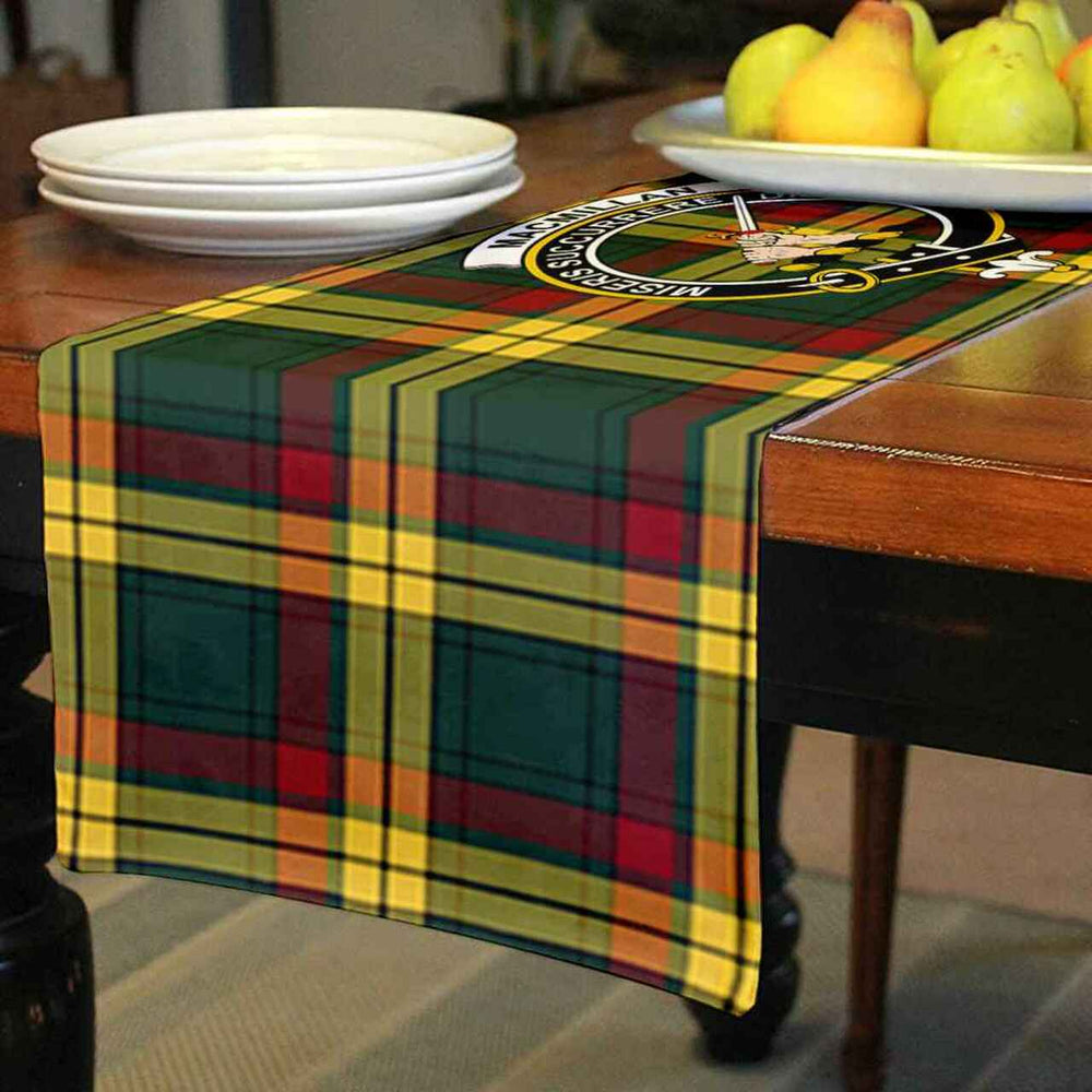 Clan Clan MacMillan Tartan Crest Table Runner Cotton TX46 MacMillan Tartan Tartan Table Runner   