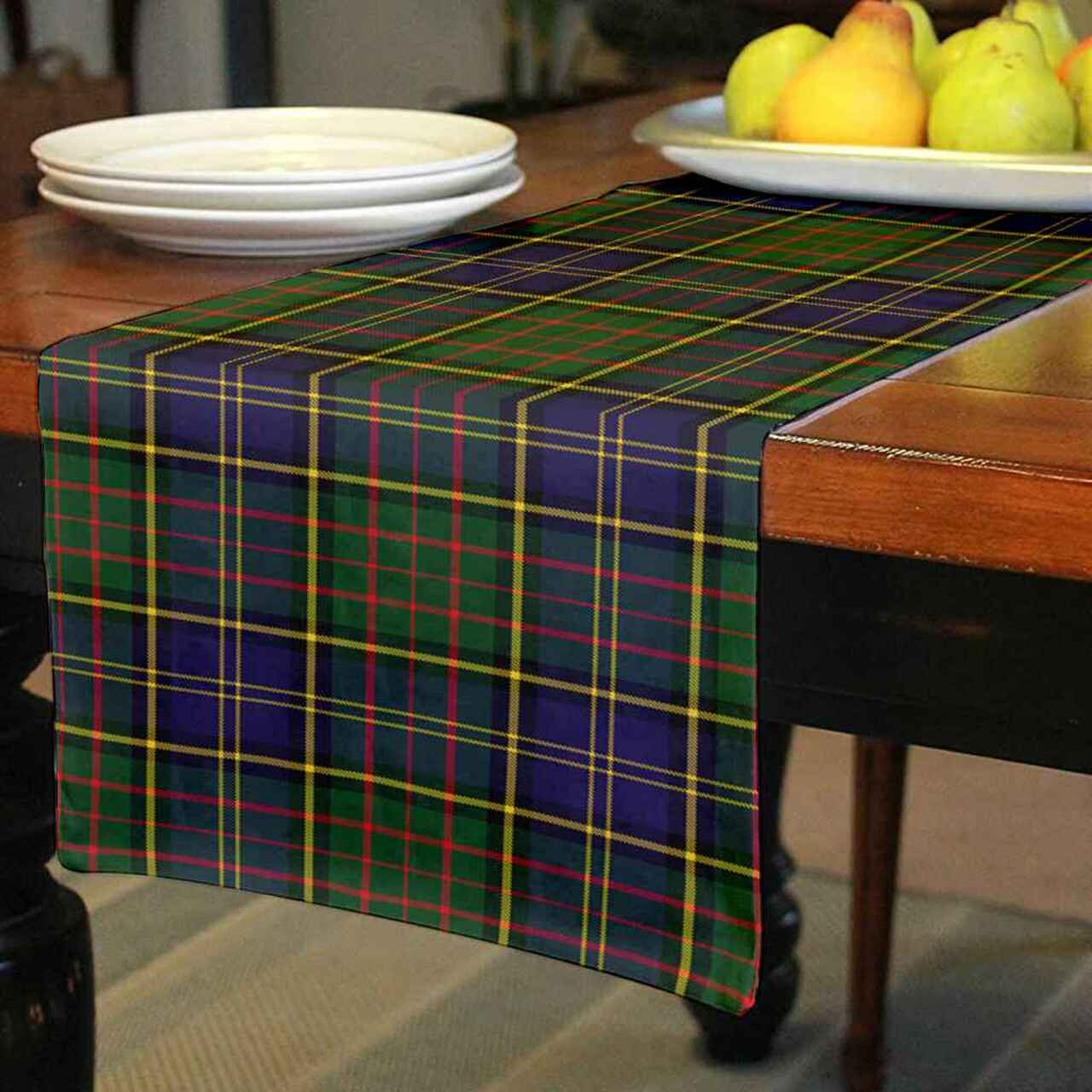 Clan Clan MacMillan Hunting Modern Tartan Table Runner Cotton CP78 MacMillan Hunting Modern Tartan Tartan Table Runner   