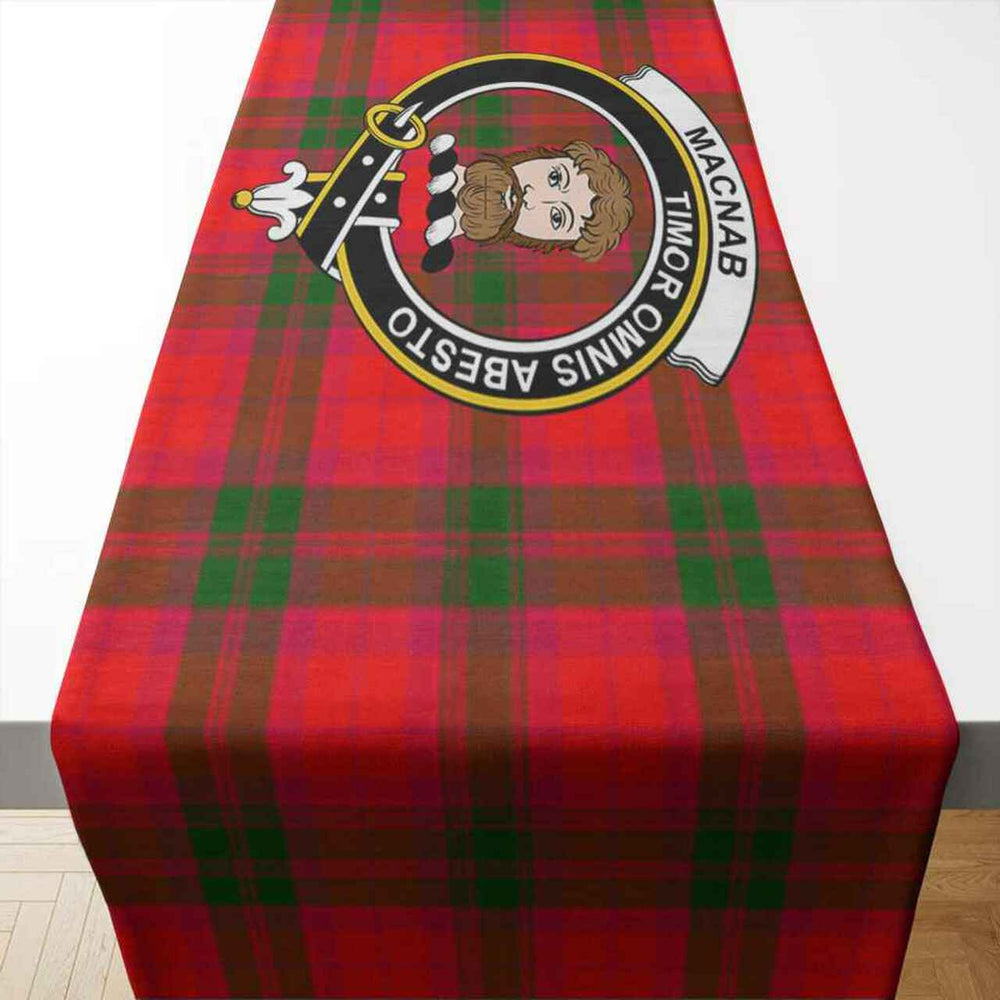 Clan Clan MacNab Tartan Crest Table Runner Cotton OL37 MacNab Tartan Tartan Table Runner   