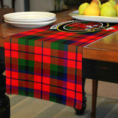 Clan Clan Clan MacNaughten Tartan Crest Table Runner Cotton RD82 MacNaughten Tartan Tartan Table Runner   