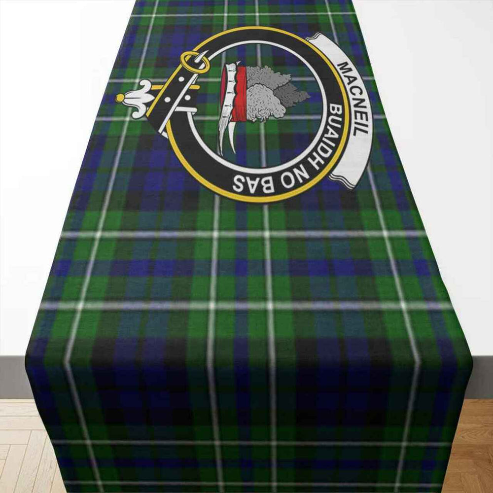 Clan Clan MacNeil of Colonsay Tartan Crest Table Runner Cotton PS58 MacNeil of Colonsay Tartan Tartan Table Runner   
