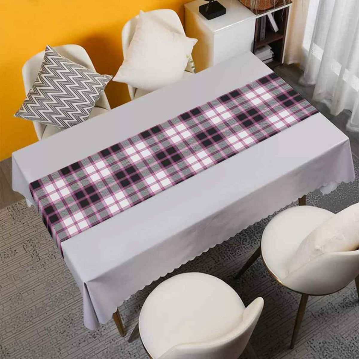 Clan Clan MacPherson Hunting Modern Tartan Table Runner Cotton UQ81 MacPherson Hunting Modern Tartan Tartan Table Runner   