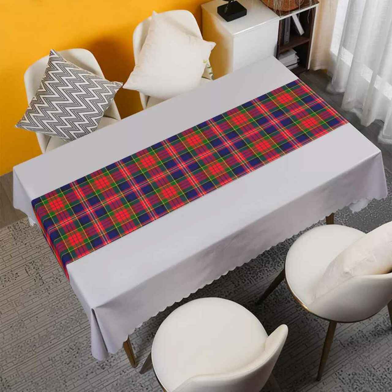 Clan Clan MacPherson Modern Tartan Table Runner Cotton RT17 MacPherson Modern Tartan Tartan Table Runner   