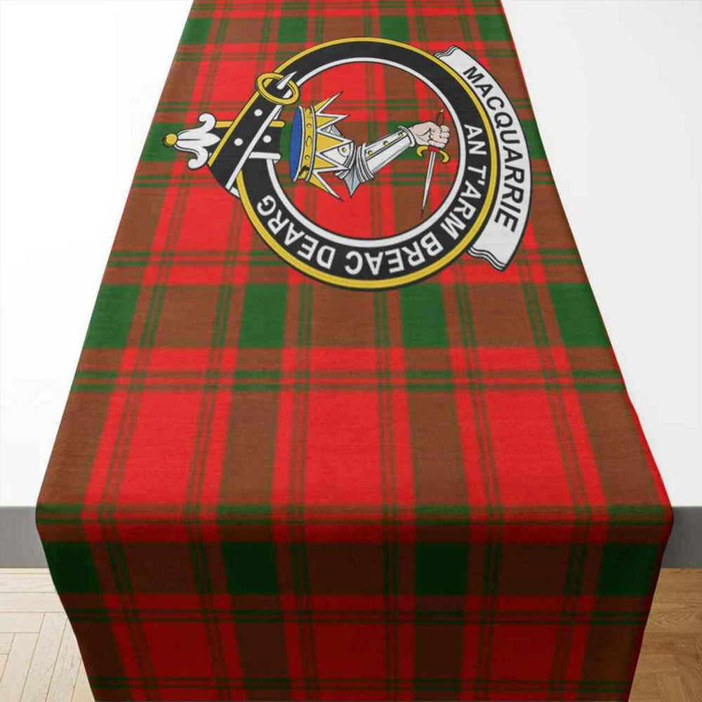 Clan Clan MacQuarrie Tartan Crest Table Runner Cotton YW55 MacQuarrie Tartan Tartan Table Runner   