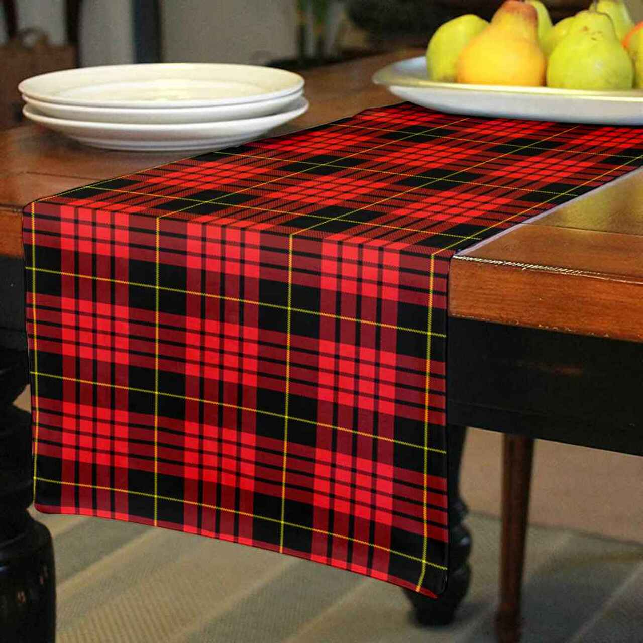 Clan Clan MacQueen Modern Tartan Table Runner Cotton NB75 MacQueen Modern Tartan Tartan Table Runner   