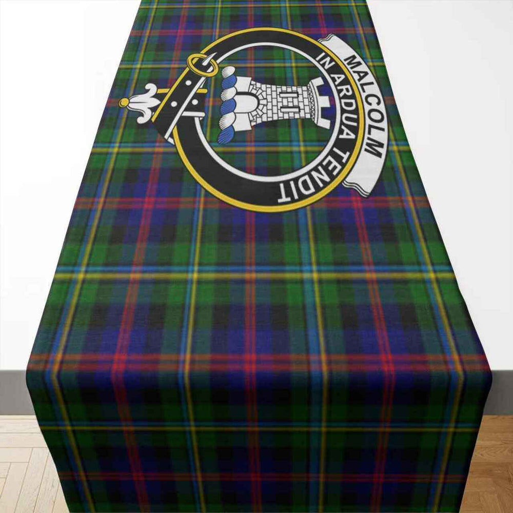 Clan Clan Malcolm (or MacCallum) Tartan Crest Table Runner Cotton GR69 Malcolm (or MacCallum) Tartan Tartan Table Runner   
