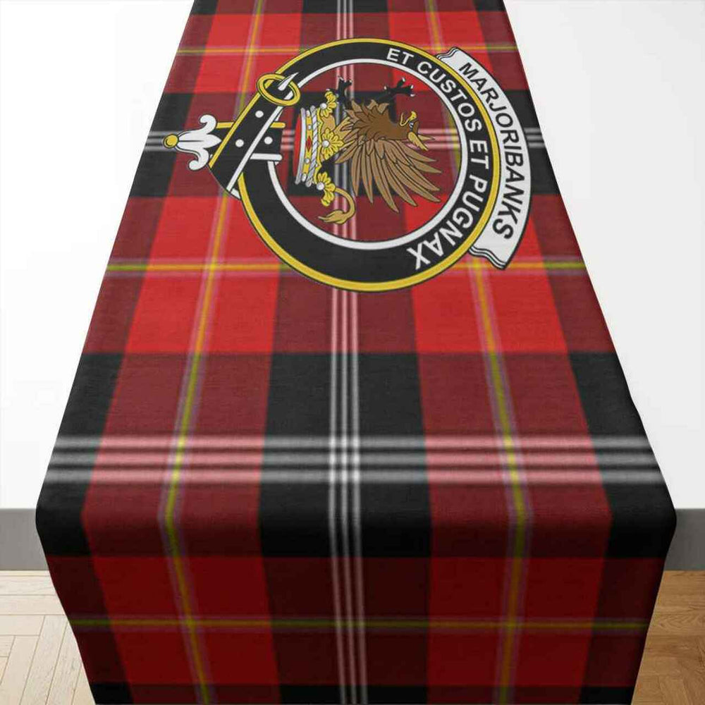 Clan Clan Marjoribanks Tartan Crest Table Runner Cotton GM23 Marjoribanks Tartan Tartan Table Runner   