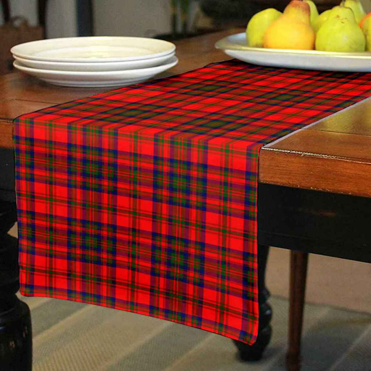 Clan Clan Matheson Modern Tartan Table Runner Cotton JQ11 Matheson Modern Tartan Tartan Table Runner   