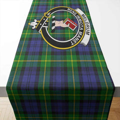 Clan Clan Meldrum Tartan Crest Table Runner Cotton TE33 Meldrum Tartan Tartan Table Runner   