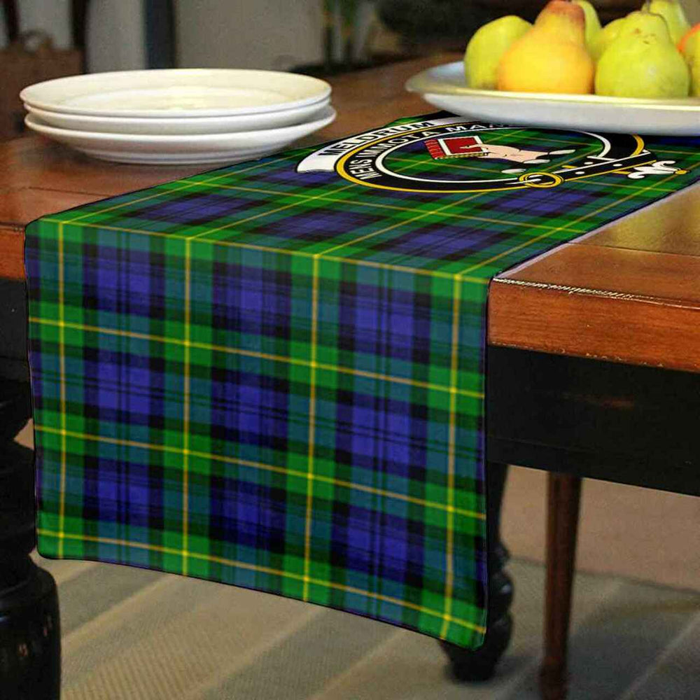 Clan Clan Meldrum Tartan Crest Table Runner Cotton TE33 Meldrum Tartan Tartan Table Runner   