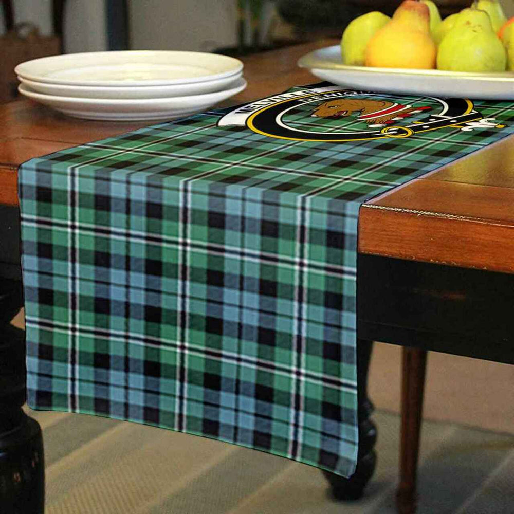 Clan Clan Melville Tartan Crest Table Runner Cotton LD17 Melville Tartan Tartan Table Runner   