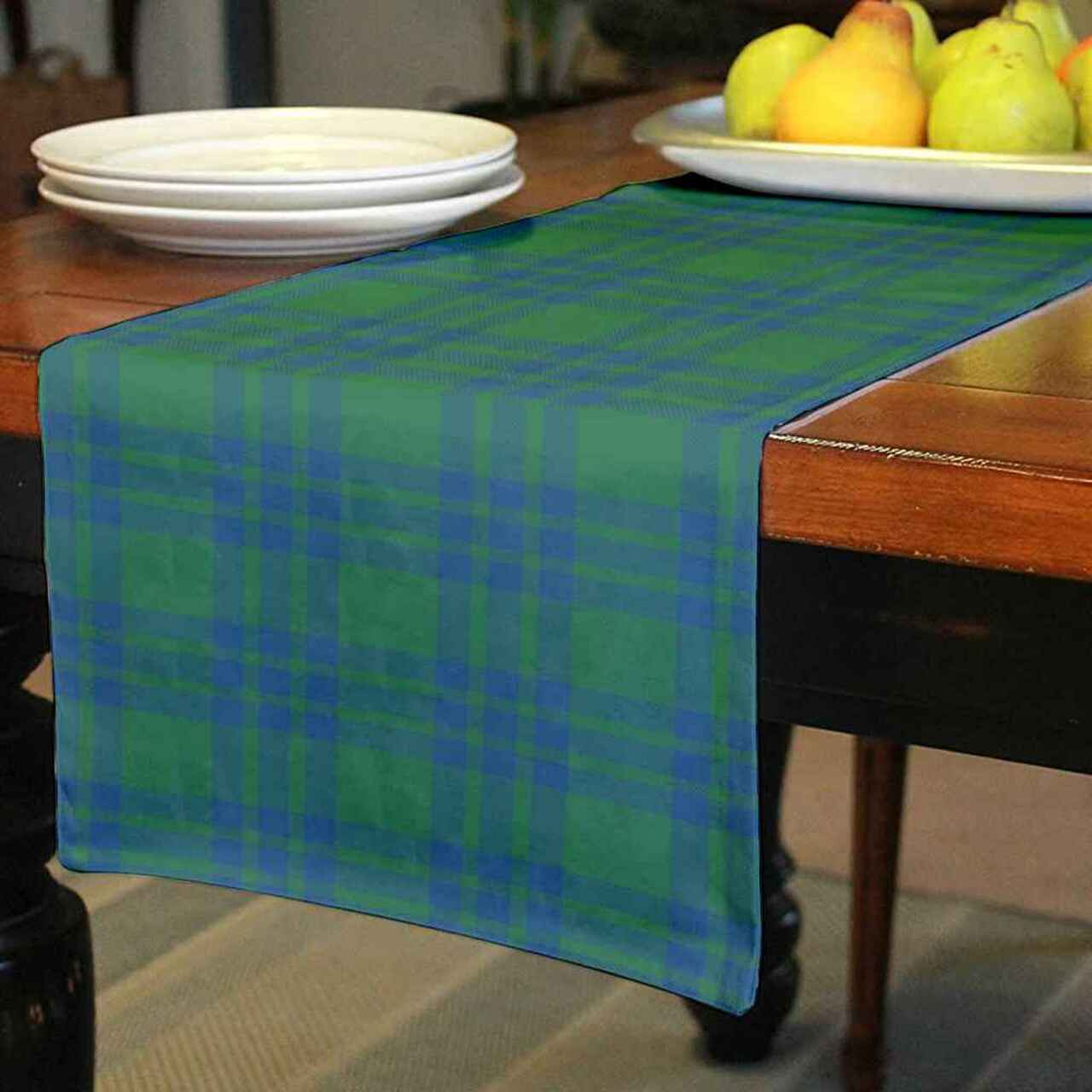 Clan Clan Montgomery Ancient Tartan Table Runner Cotton CB62 Montgomery Ancient Tartan Tartan Table Runner   