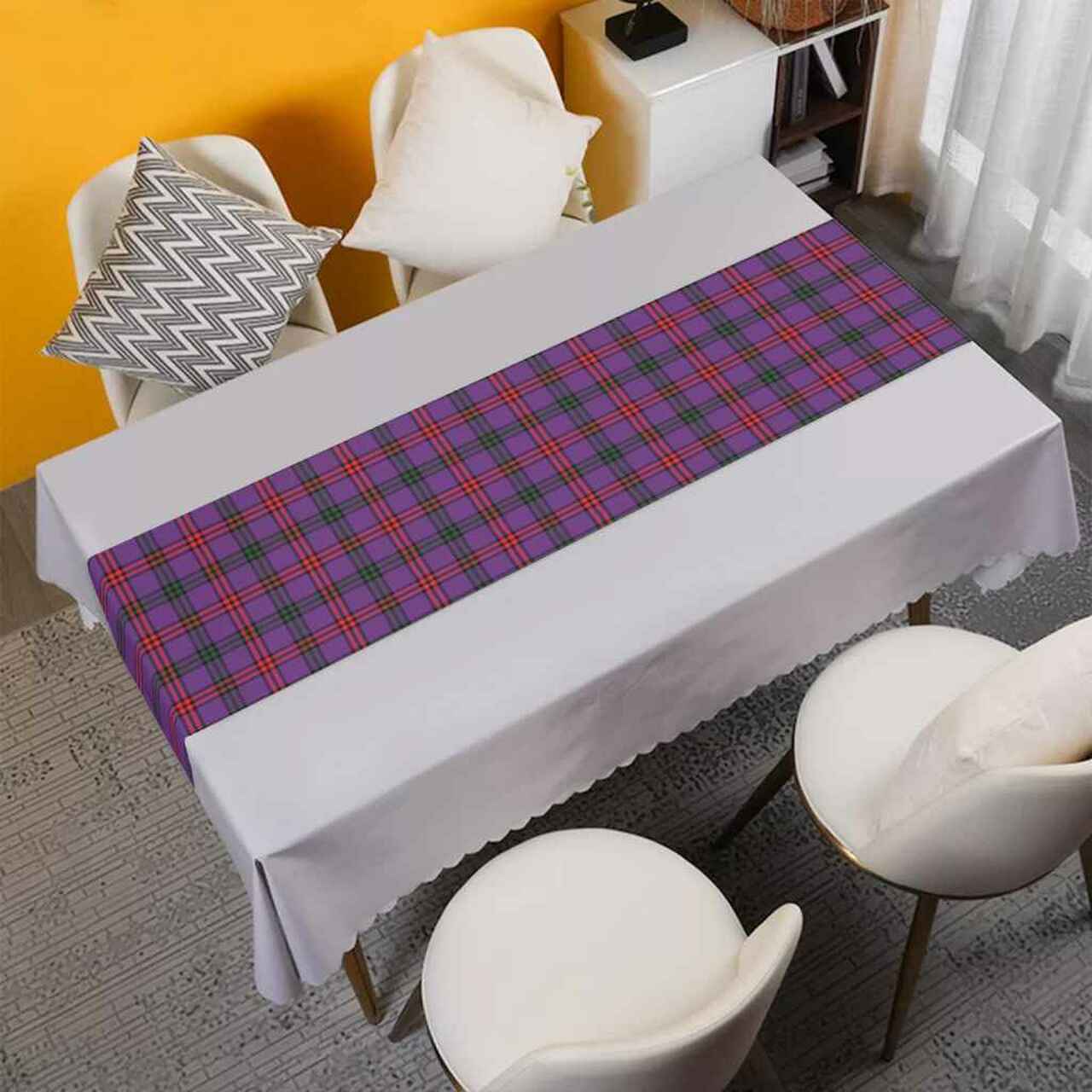 Clan Clan Montgomery Modern Tartan Table Runner Cotton RQ88 Montgomery Modern Tartan Tartan Table Runner   