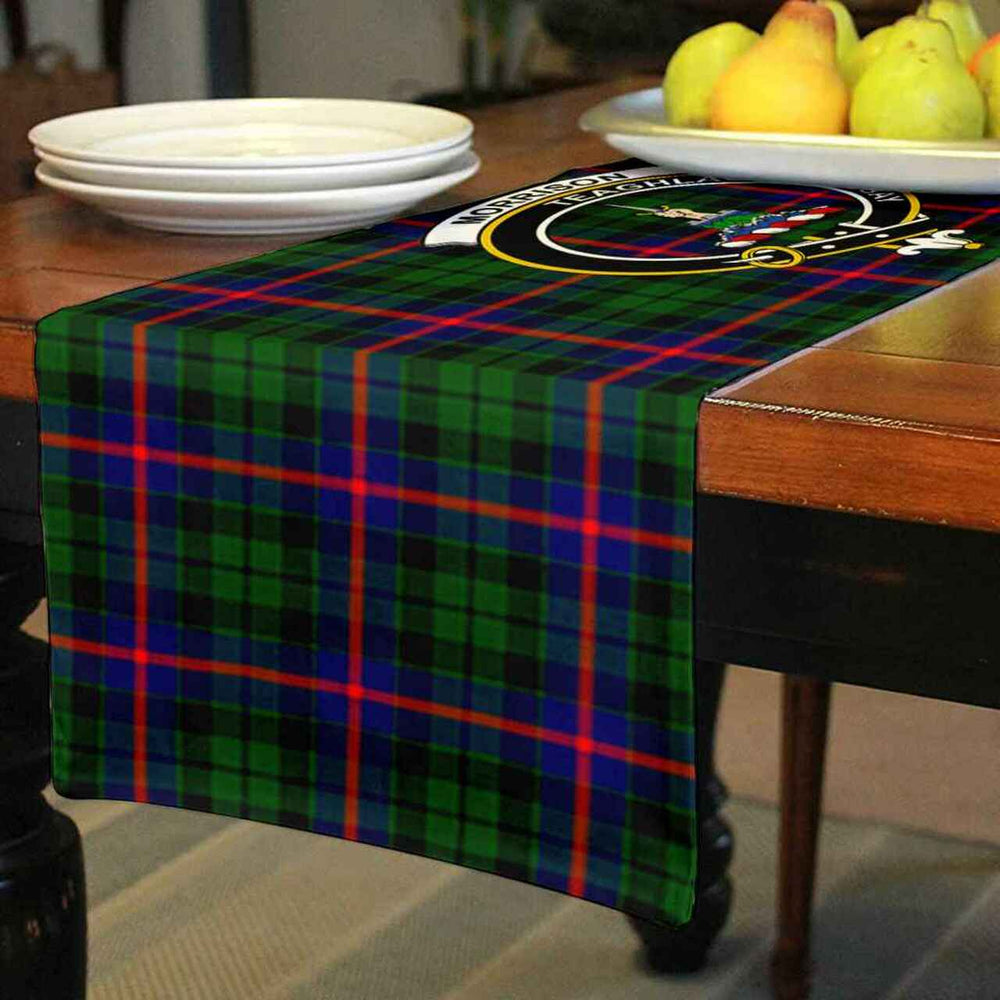 Clan Clan Morrison Tartan Crest Table Runner Cotton ZW48 Morrison Tartan Tartan Table Runner   