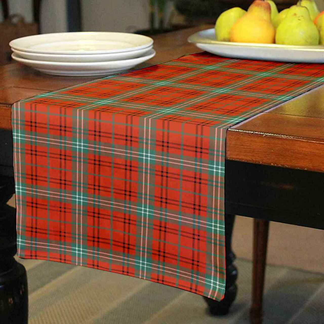 Clan Clan Morrison Red Ancient Tartan Table Runner Cotton CD48 Morrison Red Ancient Tartan Tartan Table Runner   