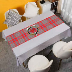 Clan Clan Moubray Tartan Crest Table Runner Cotton QK59 Moubray Tartan Tartan Table Runner   